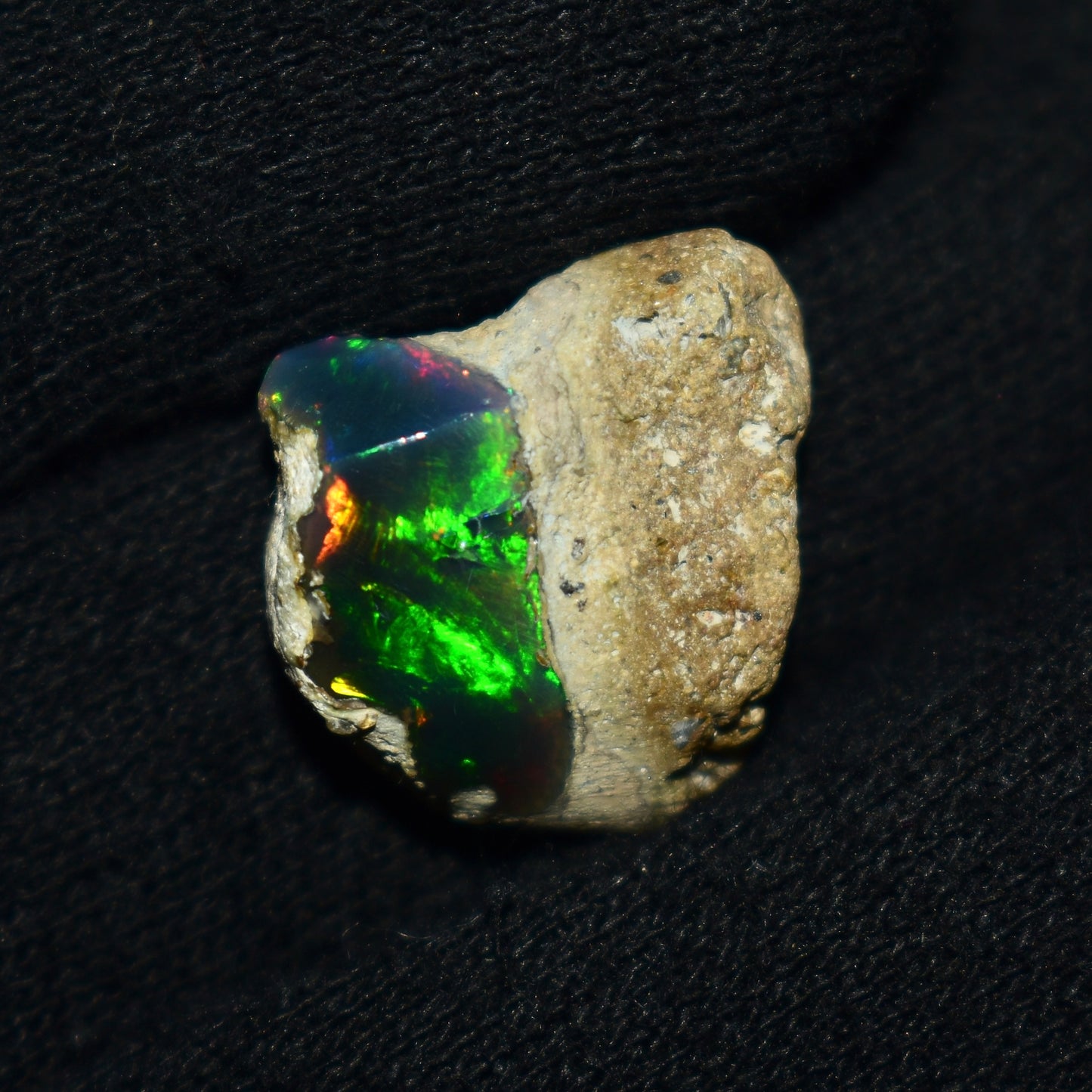 Black Opal Rough 10.00 Carats | Natural Ethiopian Opal Rough - Ready for Cutting & Jewelry | AAA Grade Opal Raw
