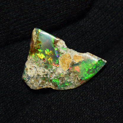 Black Opal Rough 7.40 Carats | Natural Ethiopian Opal Rough - Ready for Cutting & Jewelry | AAA Grade Opal Raw