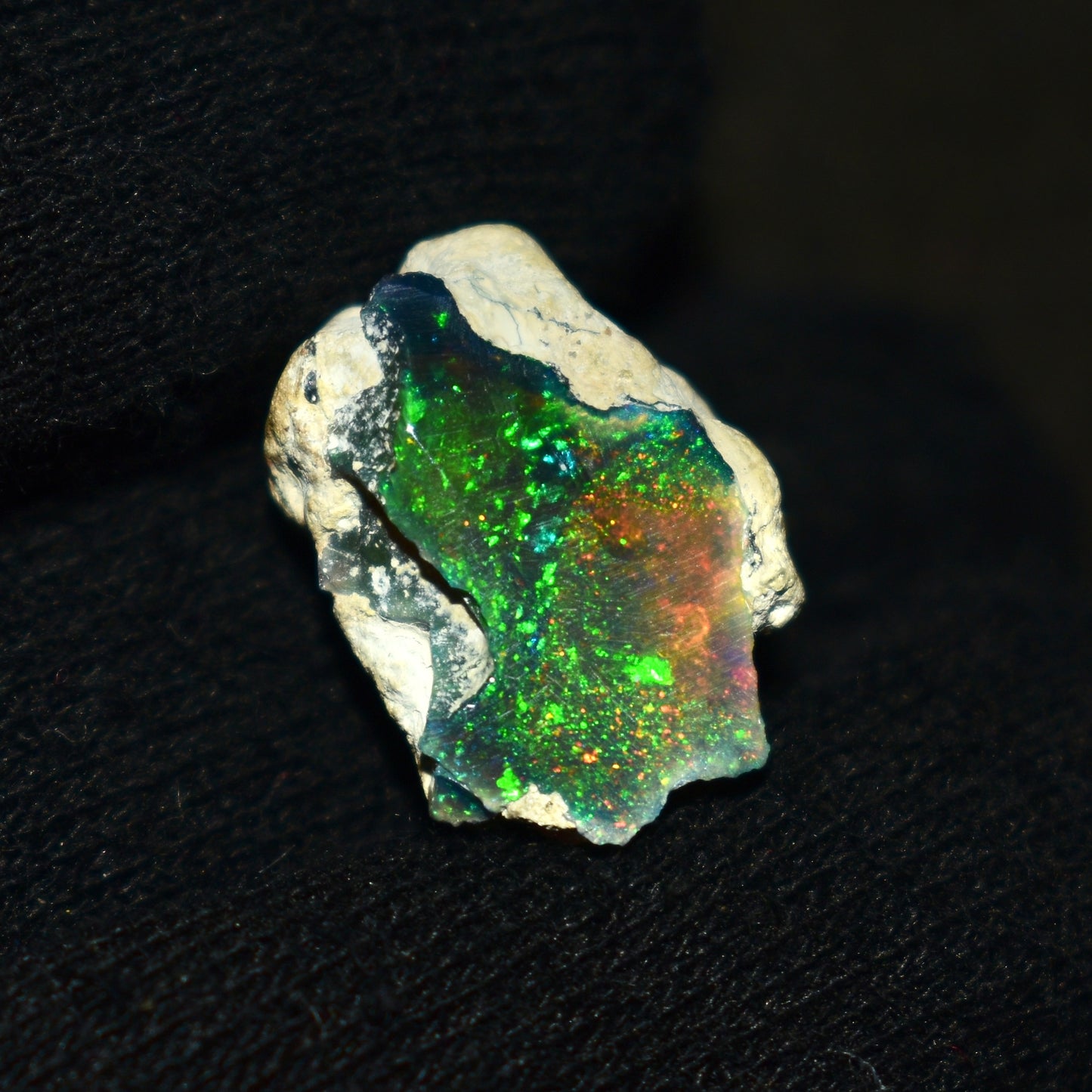 Black Opal Rough 12.85 Carats | Natural Ethiopian Opal Rough - Ready for Cutting & Jewelry | AAA Grade Opal Raw