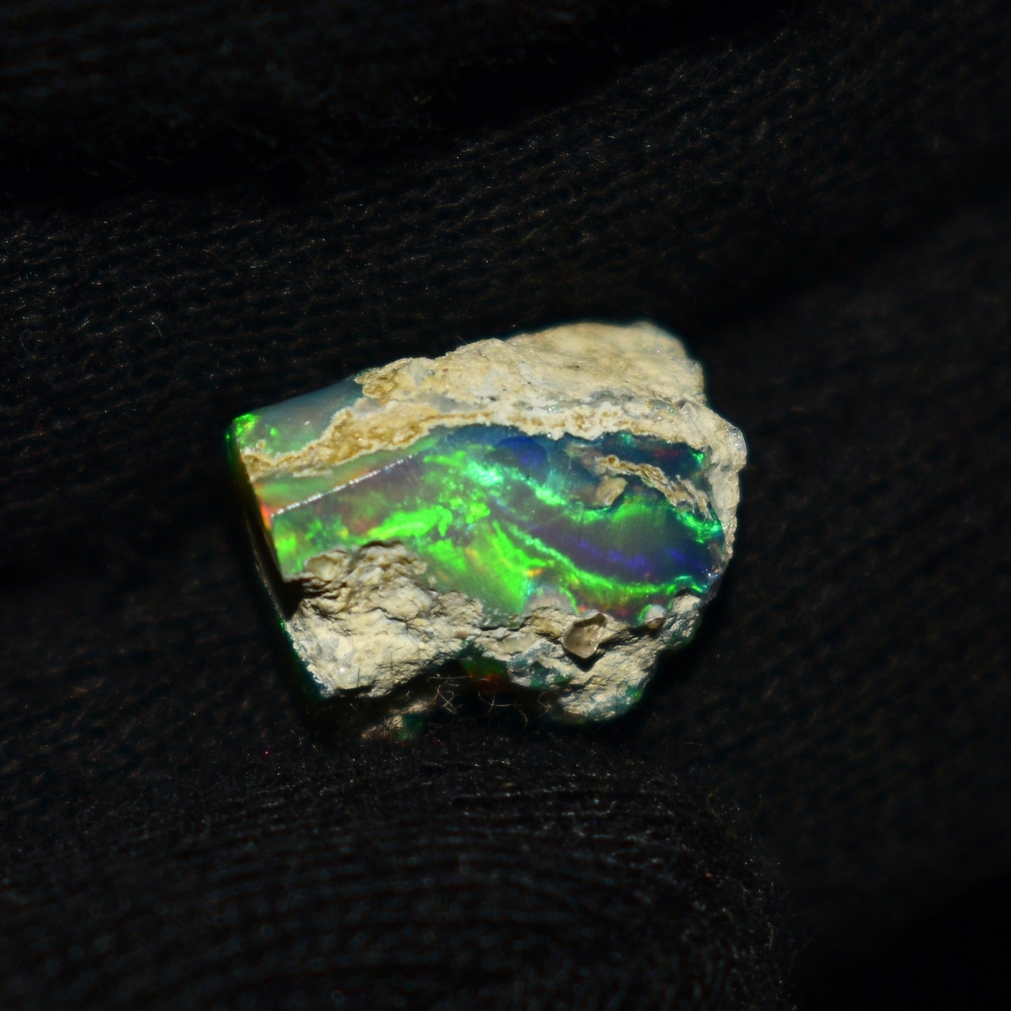 Black Opal Rough 6.70 Carats | Natural Ethiopian Opal Rough - Ready for Cutting & Jewelry | AAA Grade Opal Raw