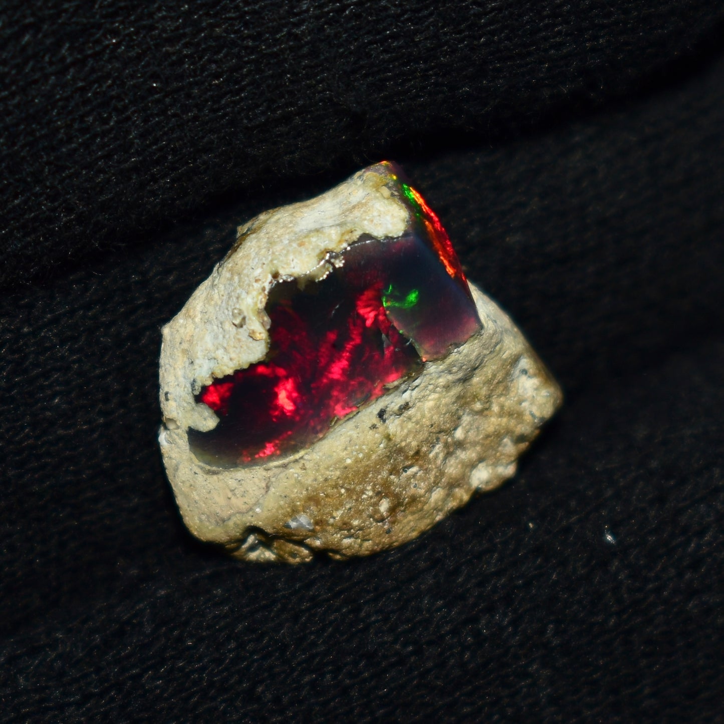 Black Opal Rough 10.00 Carats | Natural Ethiopian Opal Rough - Ready for Cutting & Jewelry | AAA Grade Opal Raw