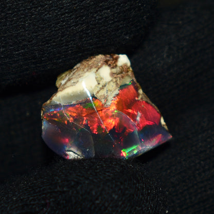 Black Opal Rough 10.85 Carats | Natural Ethiopian Opal Rough - Ready for Cutting & Jewelry | AAA Grade Opal Raw