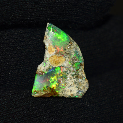 Black Opal Rough 7.40 Carats | Natural Ethiopian Opal Rough - Ready for Cutting & Jewelry | AAA Grade Opal Raw