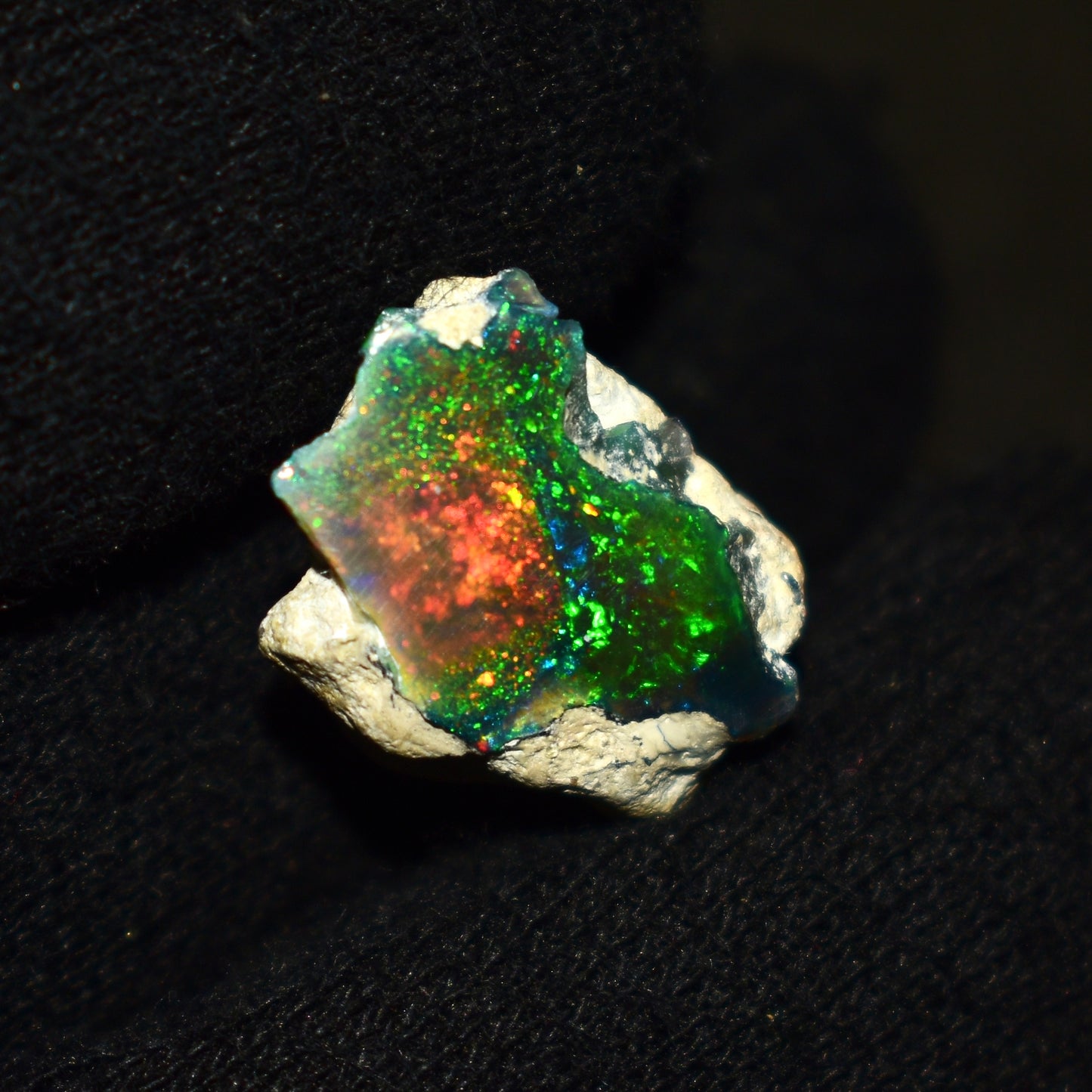 Black Opal Rough 12.85 Carats | Natural Ethiopian Opal Rough - Ready for Cutting & Jewelry | AAA Grade Opal Raw