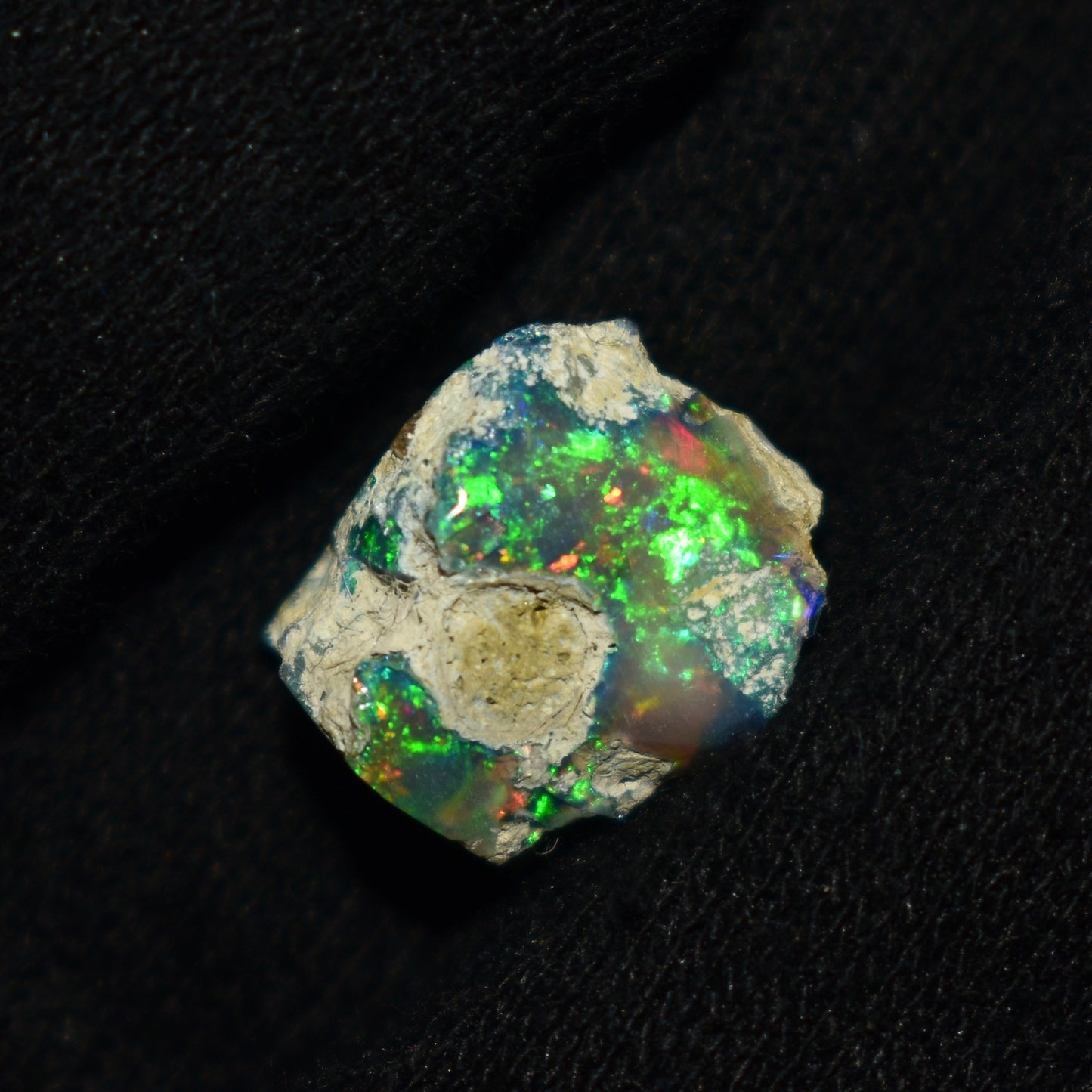 Black Opal Rough 6.70 Carats | Natural Ethiopian Opal Rough - Ready for Cutting & Jewelry | AAA Grade Opal Raw