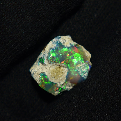 Black Opal Rough 6.70 Carats | Natural Ethiopian Opal Rough - Ready for Cutting & Jewelry | AAA Grade Opal Raw