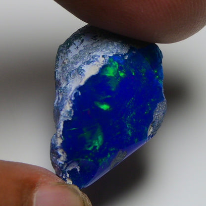 Rare Blue Opal 20.35 Carats | Natural Blue Ethiopian Opal Rough - Ready for Cutting & Jewelry!