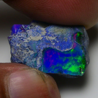 Rare Blue Opal 15.00 Carats | Natural Blue Ethiopian Opal Rough - Ready for Cutting & Jewelry!