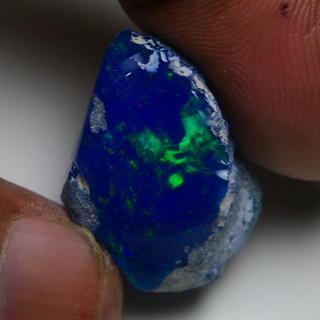 Rare Blue Opal 20.35 Carats | Natural Blue Ethiopian Opal Rough - Ready for Cutting & Jewelry!