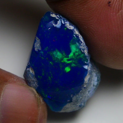 Rare Blue Opal 20.35 Carats | Natural Blue Ethiopian Opal Rough - Ready for Cutting & Jewelry!