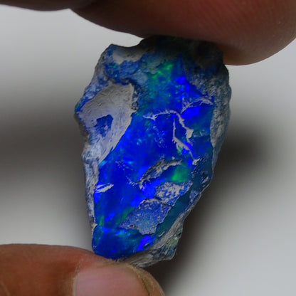 Rare Blue Opal 14.55 Carats | Natural Blue Ethiopian Opal Rough - Ready for Cutting & Jewelry!