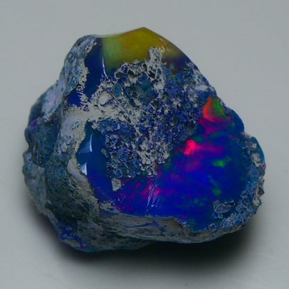 Rare Blue Opal 37.50 Carats | Natural Blue Ethiopian Opal Rough - Ready for Cutting & Jewelry!
