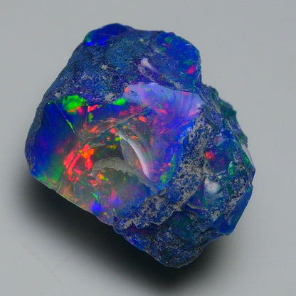 Rare Blue Opal 32.40 Carats | Natural Blue Ethiopian Opal Rough - Ready for Cutting & Jewelry!