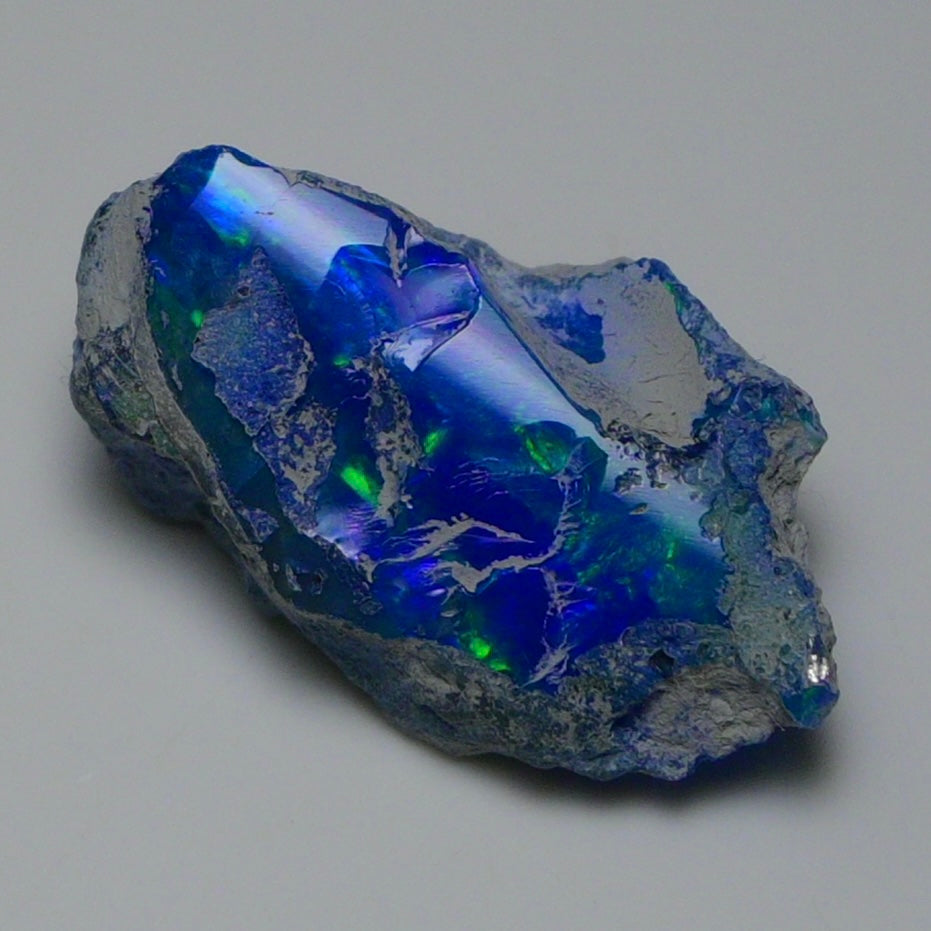 Rare Blue Opal 14.55 Carats | Natural Blue Ethiopian Opal Rough - Ready for Cutting & Jewelry!