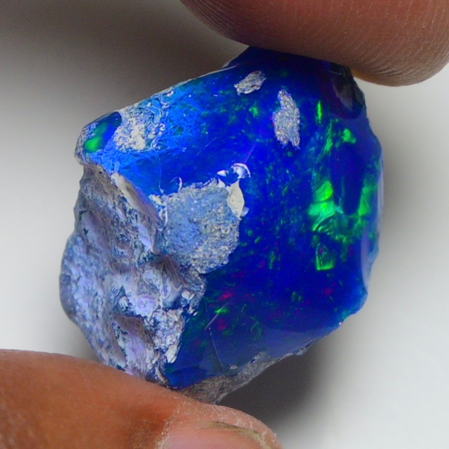 Rare Blue Opal 20.35 Carats | Natural Blue Ethiopian Opal Rough - Ready for Cutting & Jewelry!