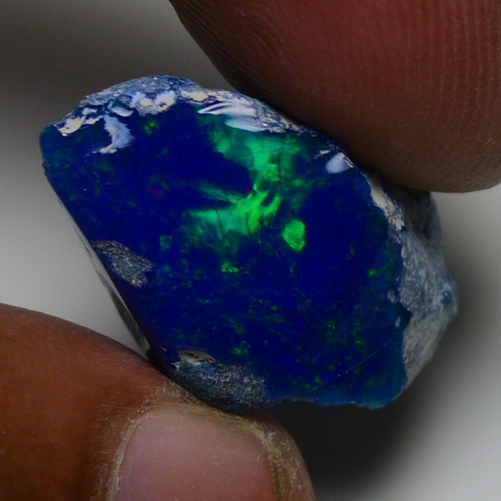Rare Blue Opal 20.35 Carats | Natural Blue Ethiopian Opal Rough - Ready for Cutting & Jewelry!