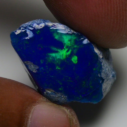 Rare Blue Opal 20.35 Carats | Natural Blue Ethiopian Opal Rough - Ready for Cutting & Jewelry!