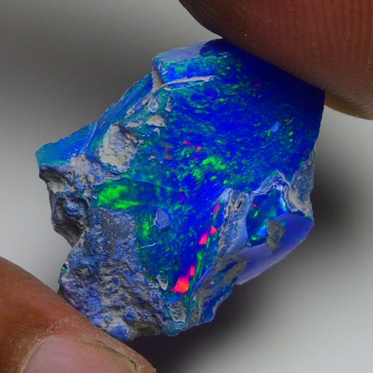 Rare Blue Opal 11.70 Carats | Natural Blue Ethiopian Opal Rough - Ready for Cutting & Jewelry!