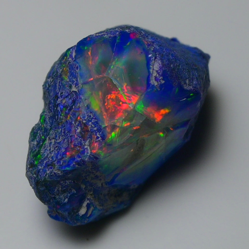 Rare Blue Opal 32.40 Carats | Natural Blue Ethiopian Opal Rough - Ready for Cutting & Jewelry!