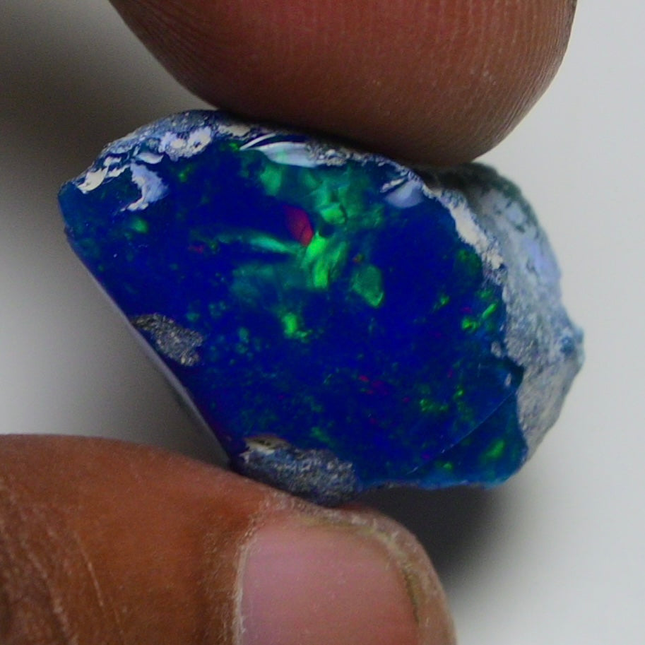 Rare Blue Opal 20.35 Carats | Natural Blue Ethiopian Opal Rough - Ready for Cutting & Jewelry!