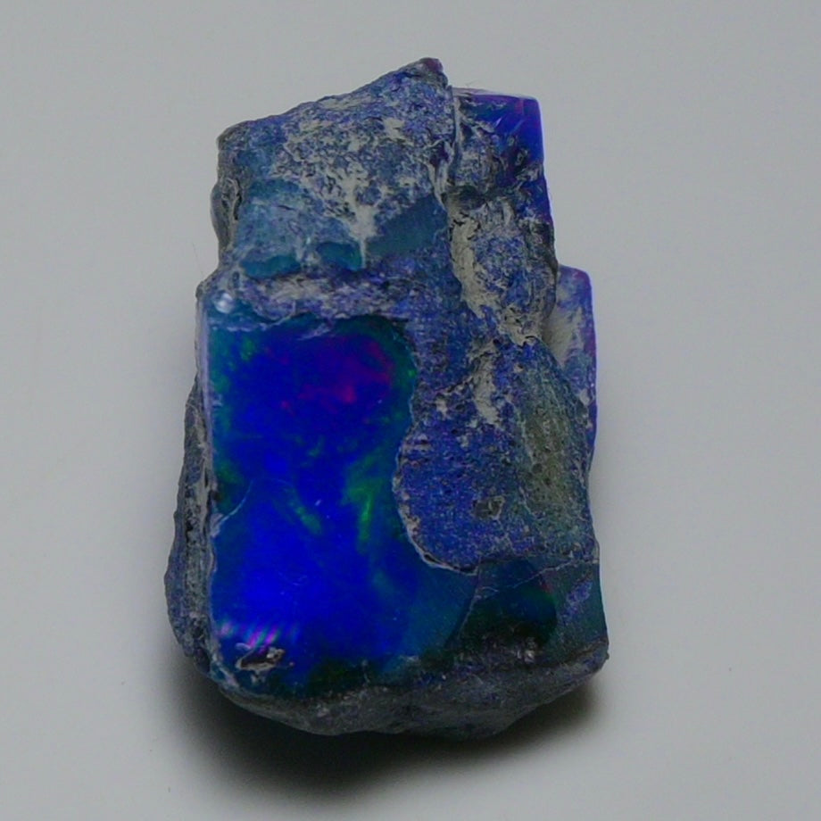 Rare Blue Opal 15.00 Carats | Natural Blue Ethiopian Opal Rough - Ready for Cutting & Jewelry!