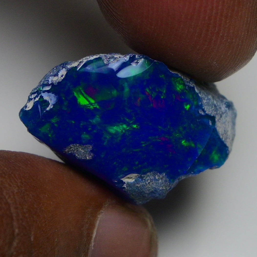 Rare Blue Opal 20.35 Carats | Natural Blue Ethiopian Opal Rough - Ready for Cutting & Jewelry!