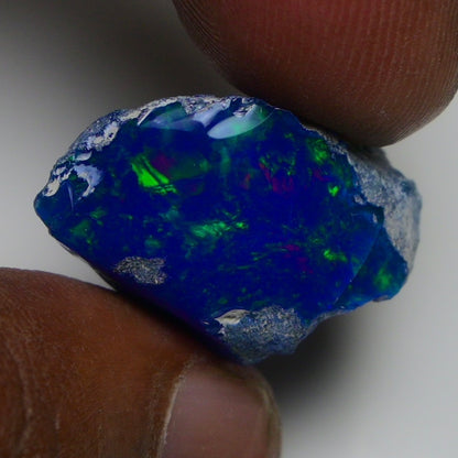 Rare Blue Opal 20.35 Carats | Natural Blue Ethiopian Opal Rough - Ready for Cutting & Jewelry!