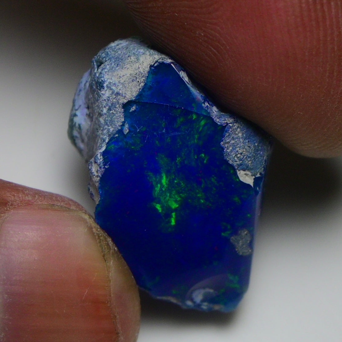 Rare Blue Opal 20.35 Carats | Natural Blue Ethiopian Opal Rough - Ready for Cutting & Jewelry!