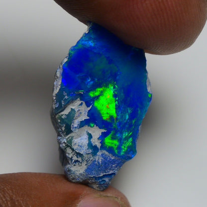Rare Blue Opal 14.55 Carats | Natural Blue Ethiopian Opal Rough - Ready for Cutting & Jewelry!