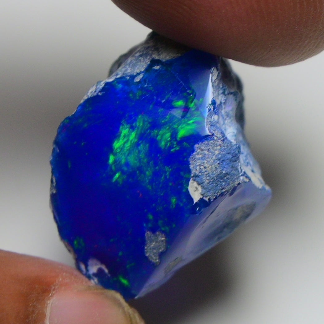 Rare Blue Opal 20.35 Carats | Natural Blue Ethiopian Opal Rough - Ready for Cutting & Jewelry!