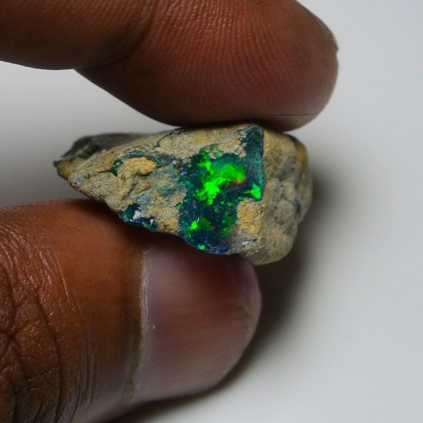 Rare Black Opal 23.30 Carats | Natural Black Ethiopian Opal Rough - Ready for Cutting & Jewelry!