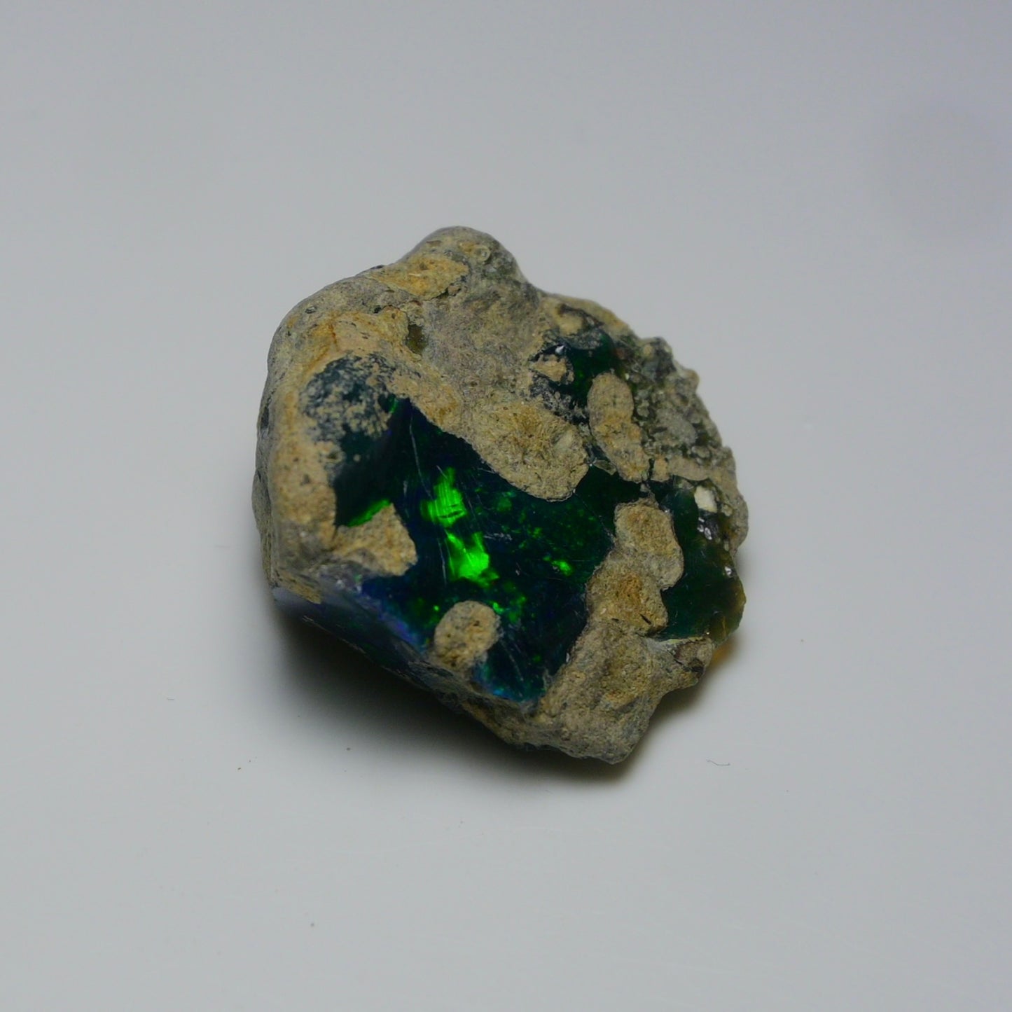 Rare Black Opal 23.30 Carats | Natural Black Ethiopian Opal Rough - Ready for Cutting & Jewelry!