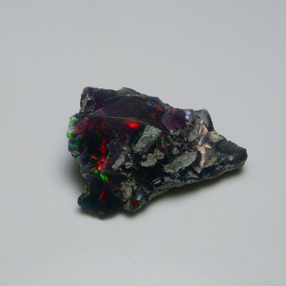 Rare Black Opal 16.10 Carats | Natural Black Ethiopian Opal Rough - Ready for Cutting & Jewelry!