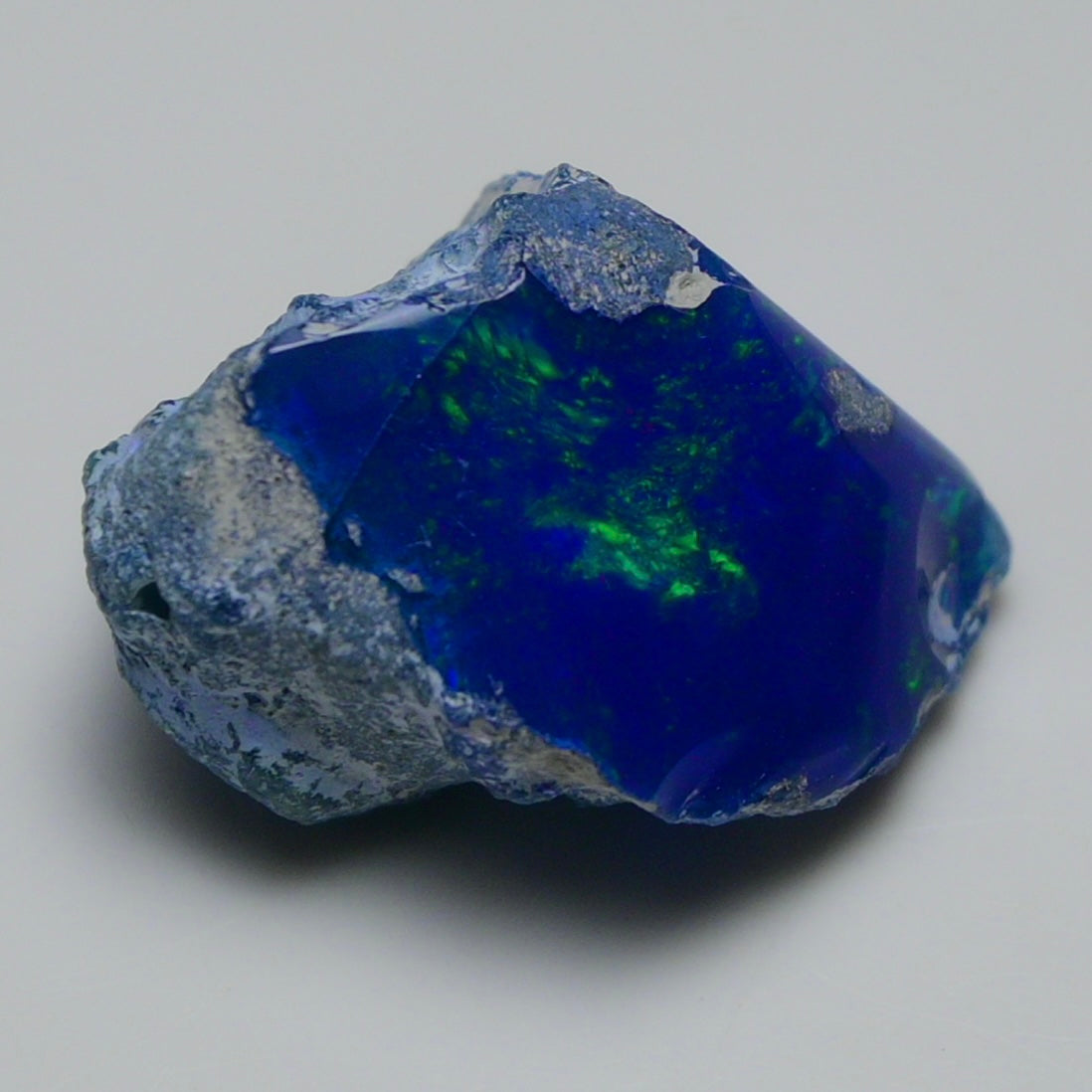 Rare Blue Opal 20.35 Carats | Natural Blue Ethiopian Opal Rough - Ready for Cutting & Jewelry!