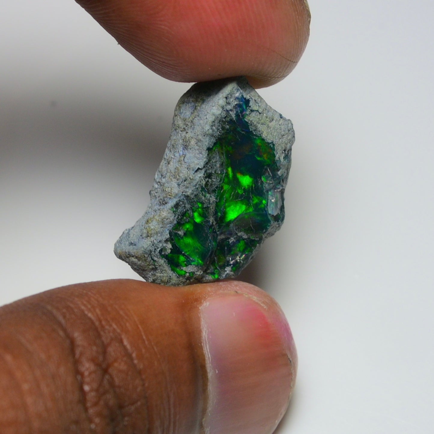 Rare Black Opal 17.65 Carats | Natural Black Ethiopian Opal Rough - Ready for Cutting & Jewelry!
