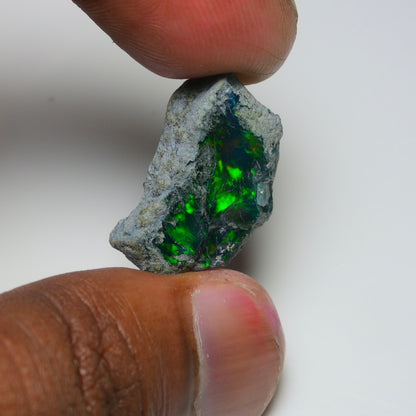 Rare Black Opal 17.65 Carats | Natural Black Ethiopian Opal Rough - Ready for Cutting & Jewelry!