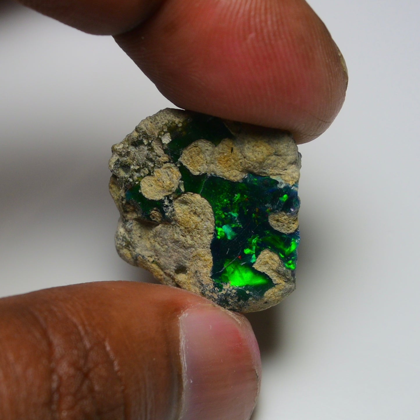 Rare Black Opal 23.30 Carats | Natural Black Ethiopian Opal Rough - Ready for Cutting & Jewelry!