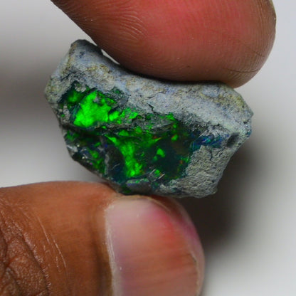 Rare Black Opal 17.65 Carats | Natural Black Ethiopian Opal Rough - Ready for Cutting & Jewelry!
