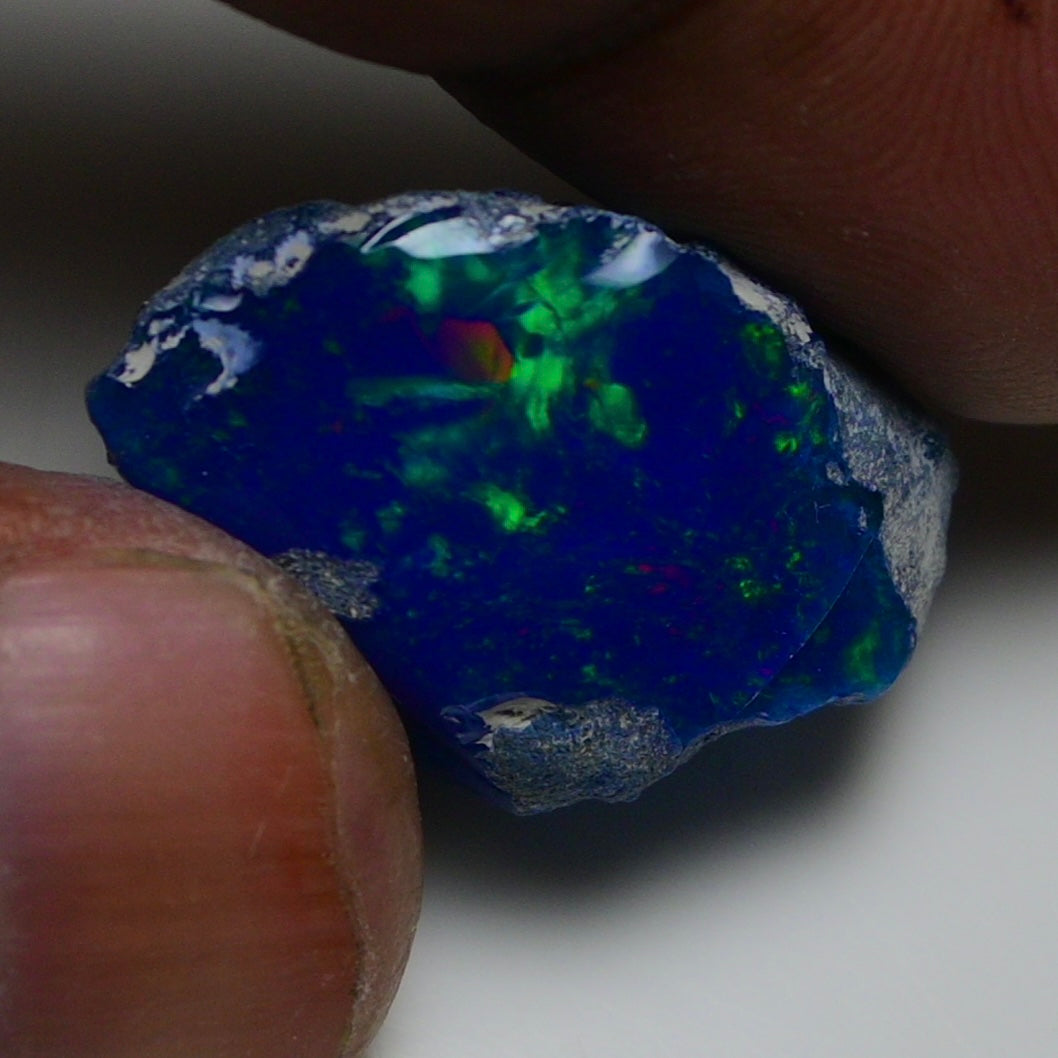Rare Blue Opal 20.35 Carats | Natural Blue Ethiopian Opal Rough - Ready for Cutting & Jewelry!