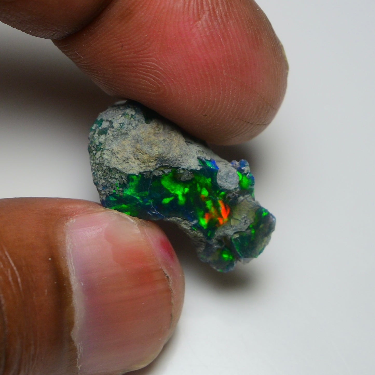 Rare Black Opal 12.30 Carats | Natural Black Ethiopian Opal Rough - Ready for Cutting & Jewelry!