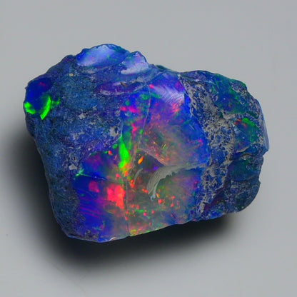 Rare Blue Opal 32.40 Carats | Natural Blue Ethiopian Opal Rough - Ready for Cutting & Jewelry!