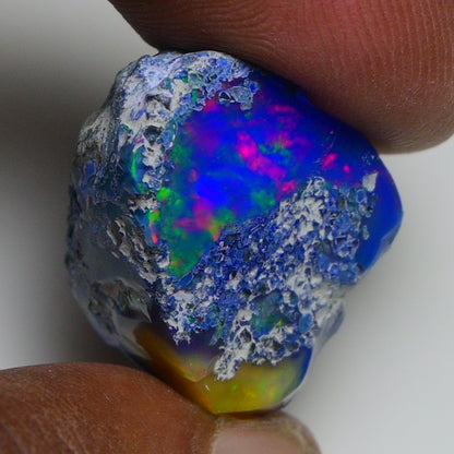 Rare Blue Opal 37.50 Carats | Natural Blue Ethiopian Opal Rough - Ready for Cutting & Jewelry!