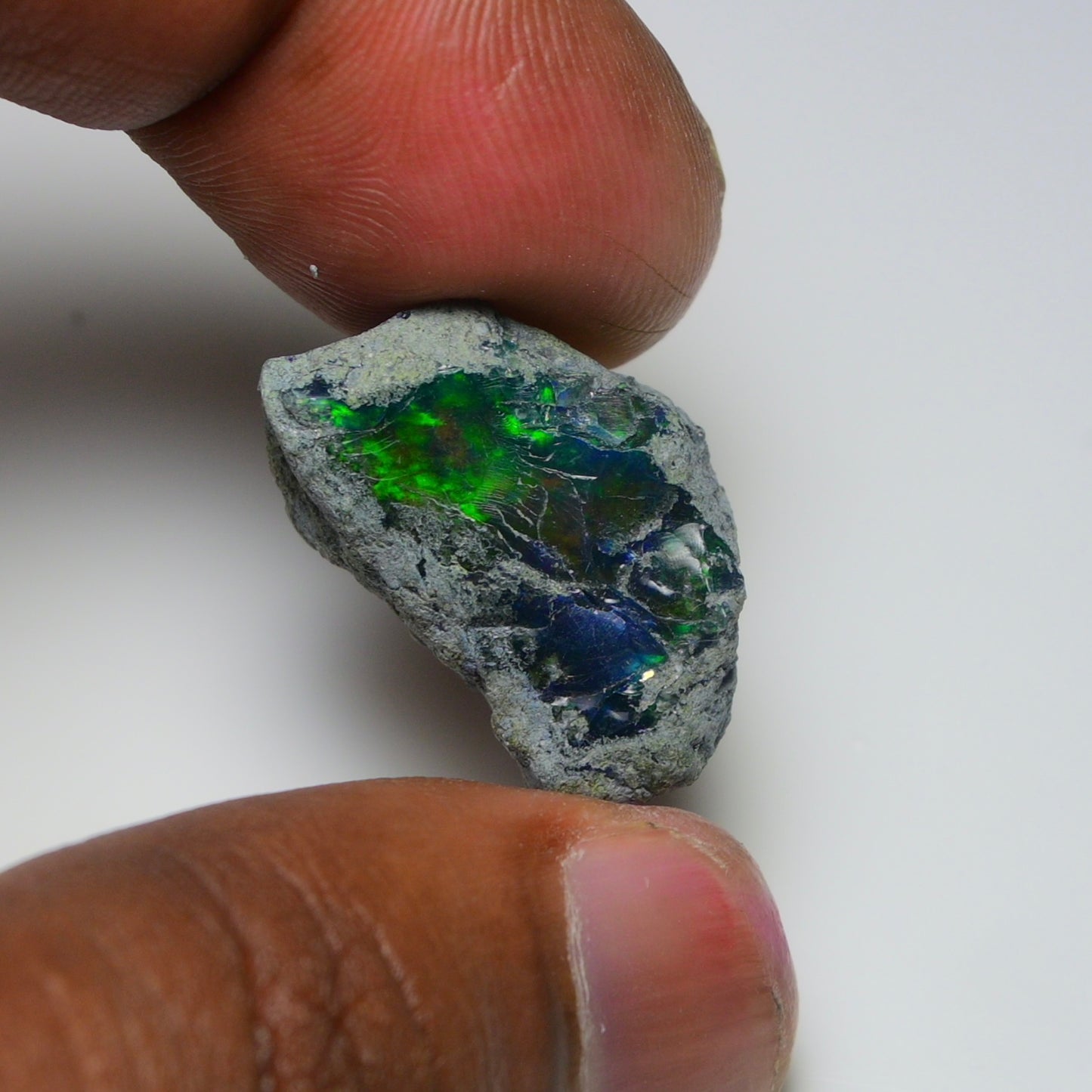 Rare Black Opal 17.65 Carats | Natural Black Ethiopian Opal Rough - Ready for Cutting & Jewelry!