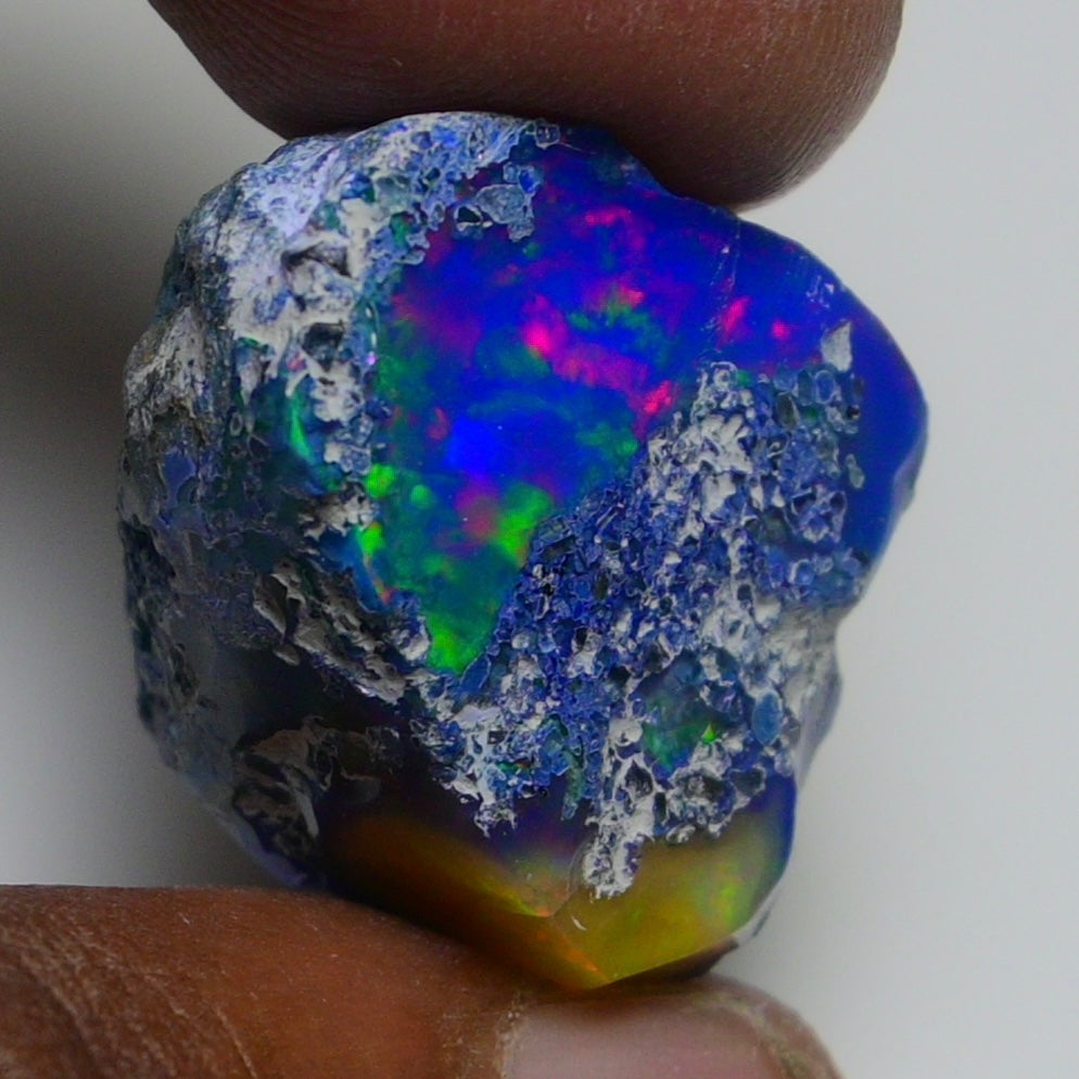 Rare Blue Opal 37.50 Carats | Natural Blue Ethiopian Opal Rough - Ready for Cutting & Jewelry!