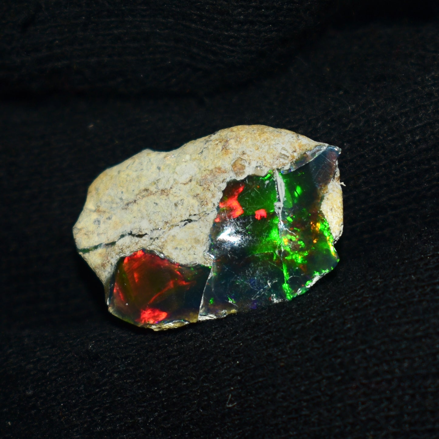 Black Opal Rough 9.30 Carats | Natural Ethiopian Opal Rough - Ready for Cutting & Jewelry | AAA Grade Opal Raw