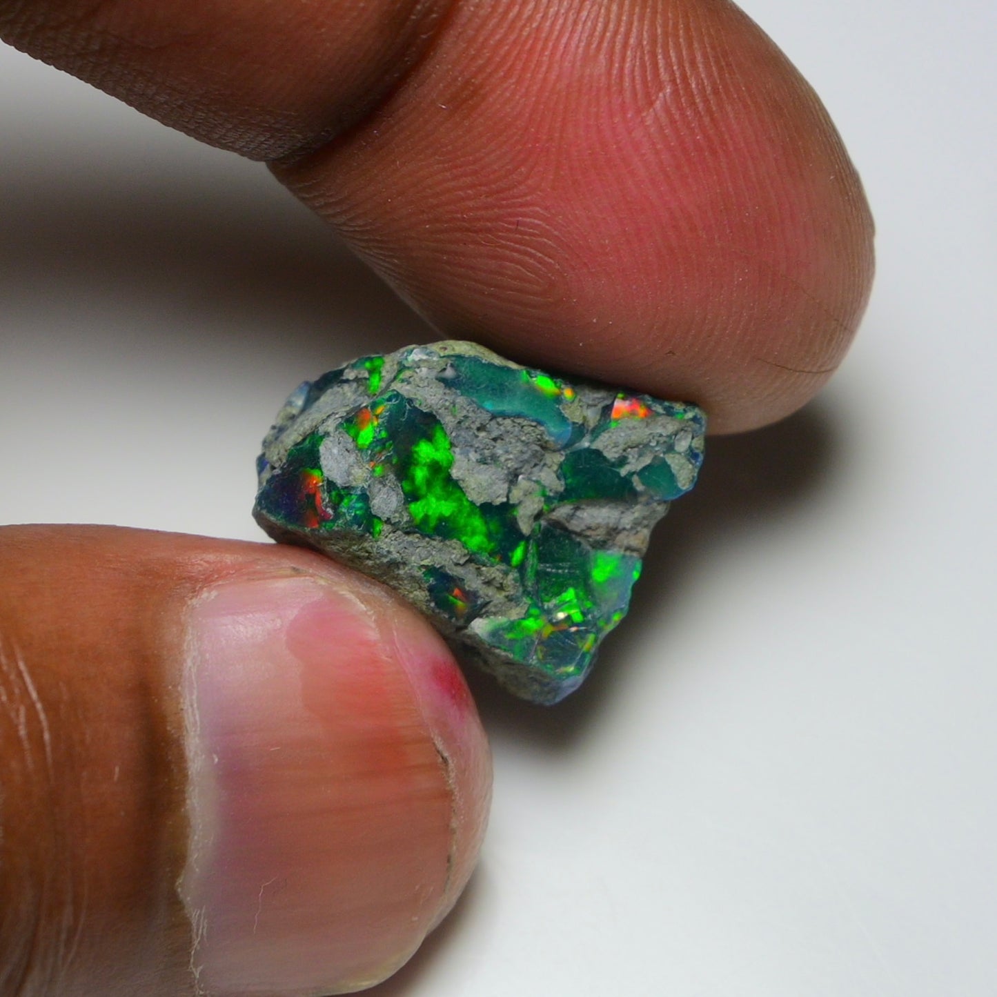 Rare Black Opal 10.30 Carats | Natural Black Ethiopian Opal Rough - Ready for Cutting & Jewelry!