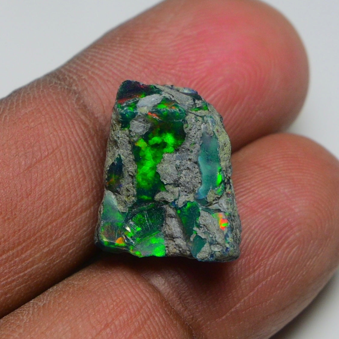 Rare Black Opal 10.30 Carats | Natural Black Ethiopian Opal Rough - Ready for Cutting & Jewelry!