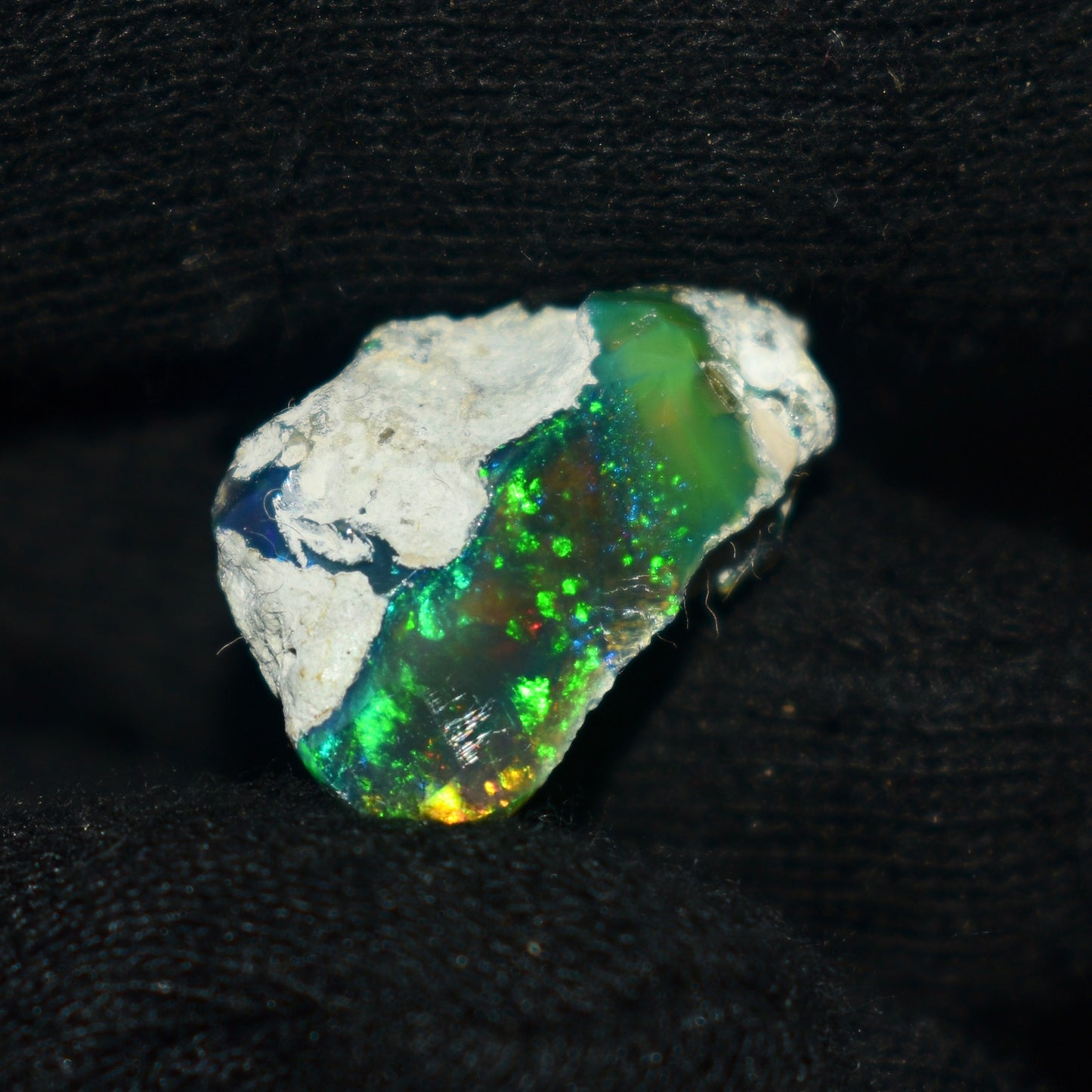Black Opal Rough 11.05 Carats | Natural Ethiopian Opal Rough - Ready for Cutting & Jewelry | AAA Grade Opal Raw