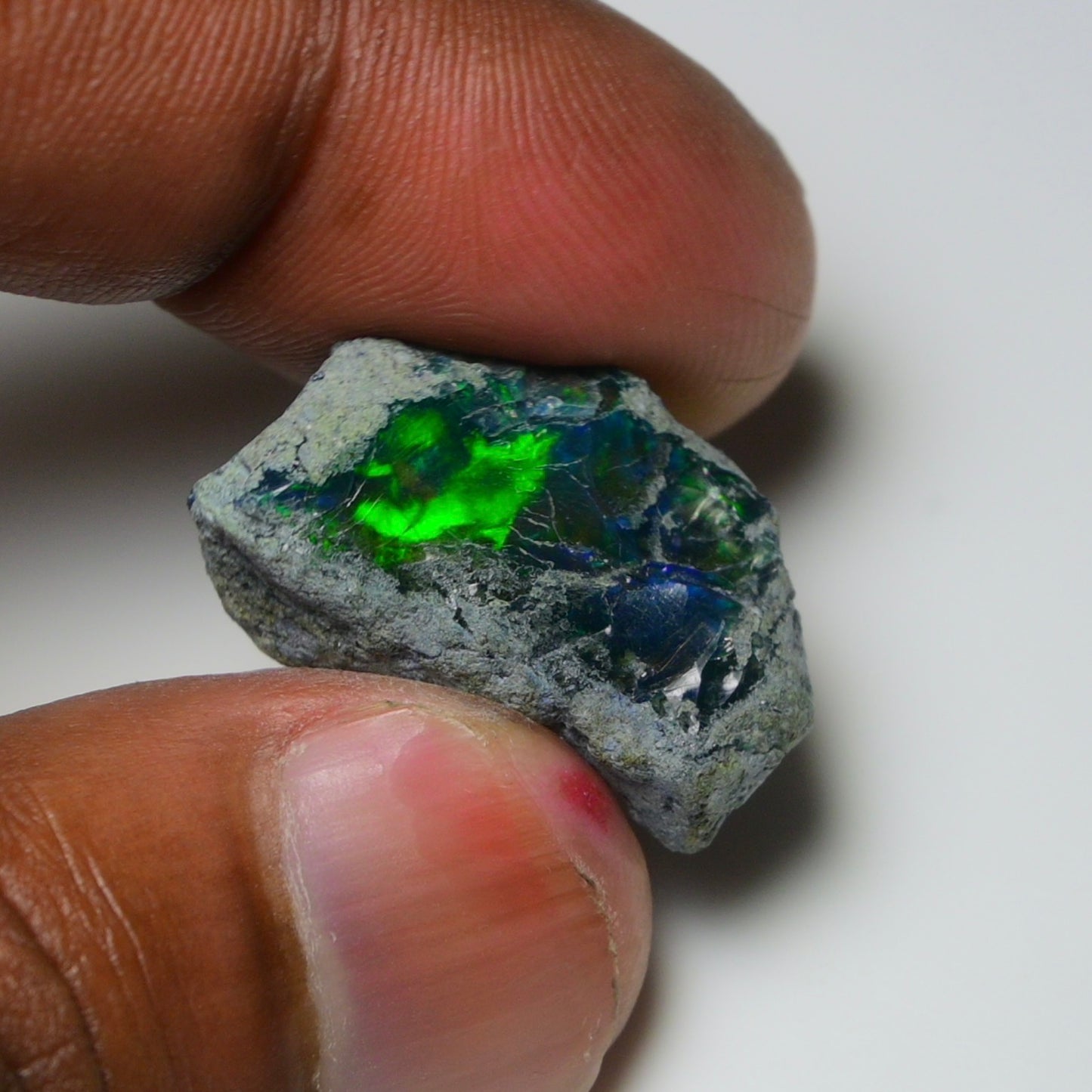 Rare Black Opal 17.65 Carats | Natural Black Ethiopian Opal Rough - Ready for Cutting & Jewelry!