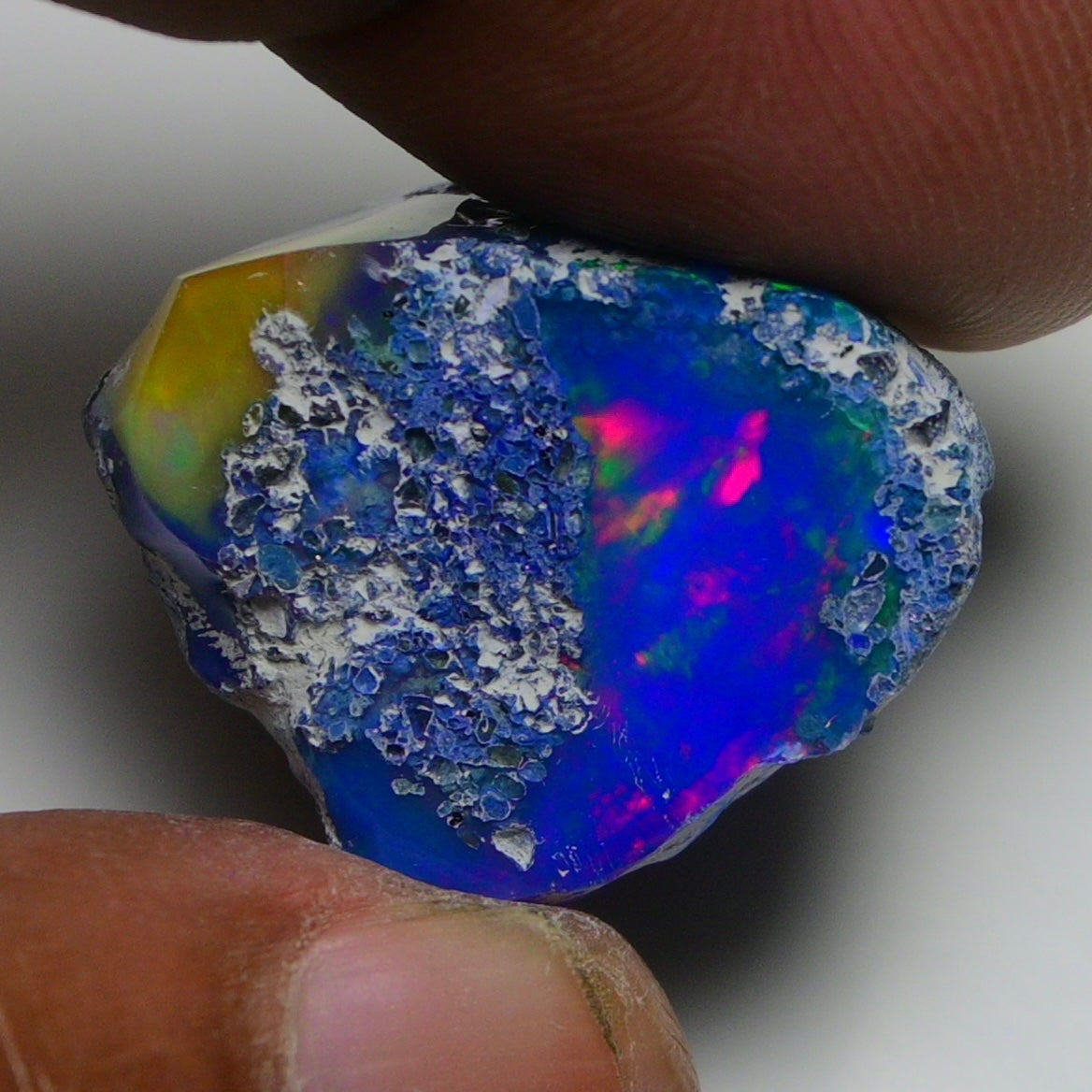 Rare Blue Opal 37.50 Carats | Natural Blue Ethiopian Opal Rough - Ready for Cutting & Jewelry!